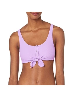 Women's Kate Crop Bikini Top Swimsuit with Front Tie