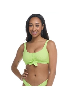 Women's Kate Crop Bikini Top Swimsuit with Front Tie