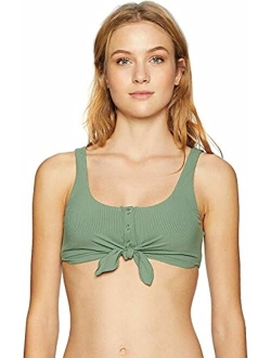 Women's Kate Crop Bikini Top Swimsuit with Front Tie