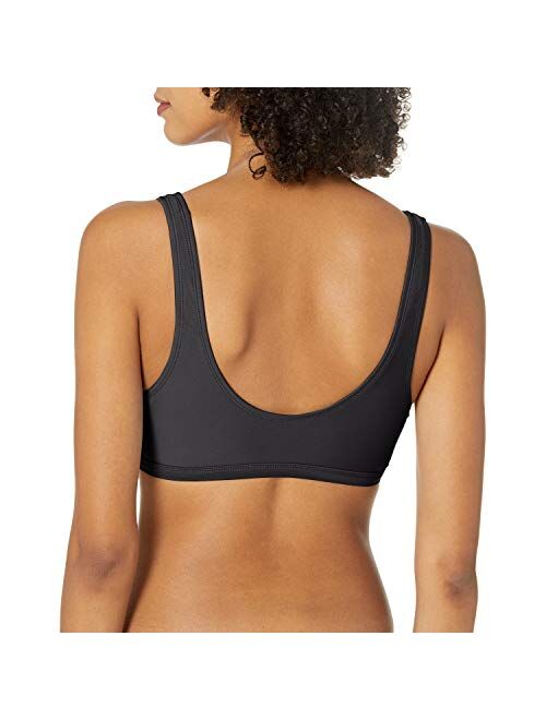 Body Glove Women's Standard Smoothies May Solid Bikini Top Swimsuit with Peekaboo Front Bow Detail