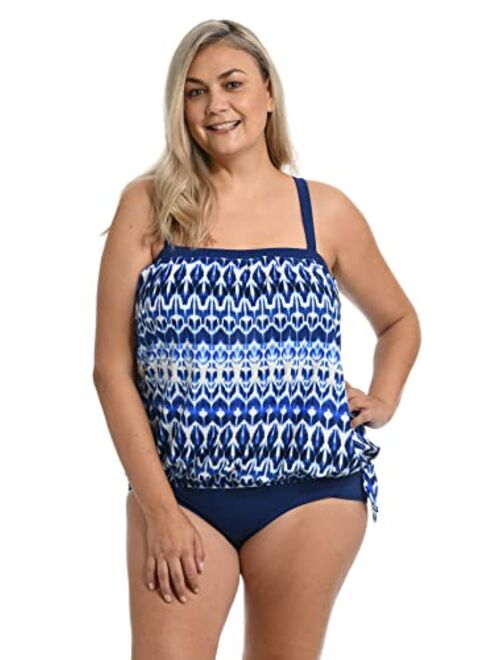 Maxine Of Hollywood Bandeau Tankini Swimsuit Top