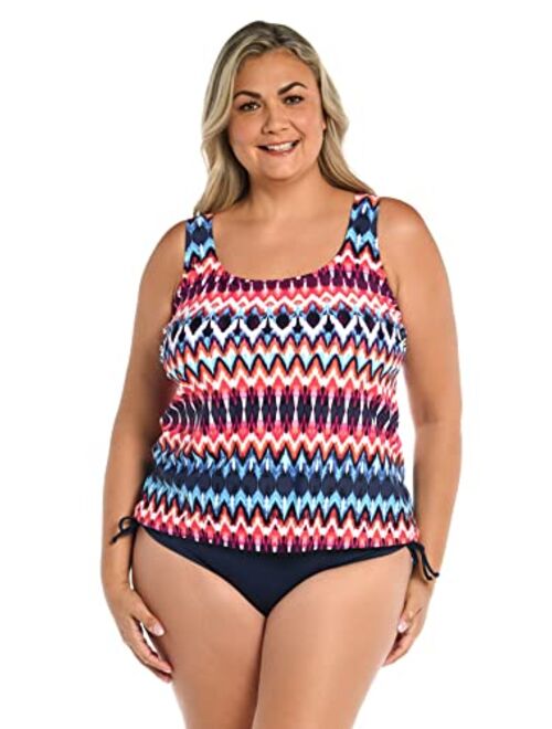 Maxine Of Hollywood Women's Scoop Neck Tankini Swimsuit Top