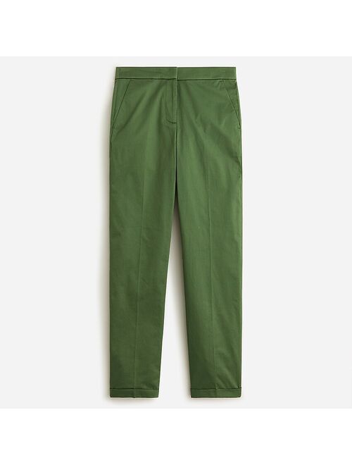 J.Crew Kate cuffed straight-leg pant in lightweight chino