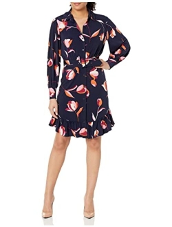 Women's Petite Balloon SLV Mini Shirtdress