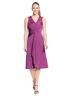 Women's V-Neck Twist Waist Dress