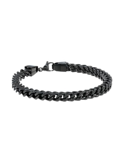 Ion-Plated Stainless Steel Foxtail Chain Bracelet