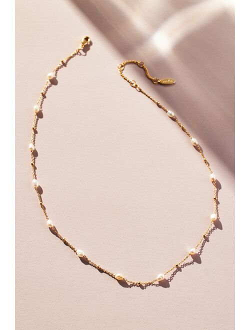 By Anthropologie Mini Pearl Necklace