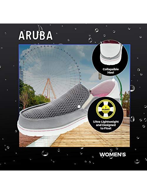 Body Glove Womens Boat Shoes, Aruba Water Shoes, Women's Water Shoes, Fishing Shoes, Casual Shoes, Womens Mesh and Canvas Slip on Shoes