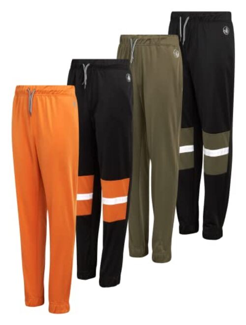 Body Glove Boys Sweatpants 4 Pack Basic Active Tricot Joggers (Size: 8-18)