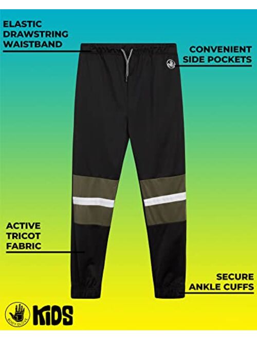 Body Glove Boys Sweatpants 4 Pack Basic Active Tricot Joggers (Size: 8-18)