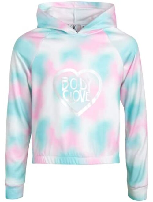 Body Glove Girls' Fleece Jog Set - 2 Piece Cozy Fleece Tie Dye Pullover Hoodie and Jogger Sweatpants (Size: 7-12)