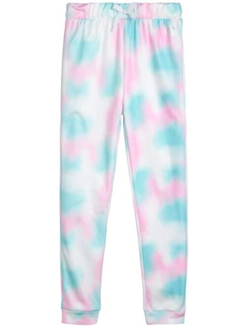 Body Glove Girls' Fleece Jog Set - 2 Piece Cozy Fleece Tie Dye Pullover Hoodie and Jogger Sweatpants (Size: 7-12)