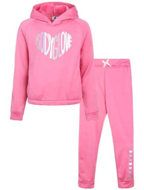 Body Glove Girls' Fleece Jog Set - 2 Piece Cozy Fleece Tie Dye Pullover Hoodie and Jogger Sweatpants (Size: 7-12)