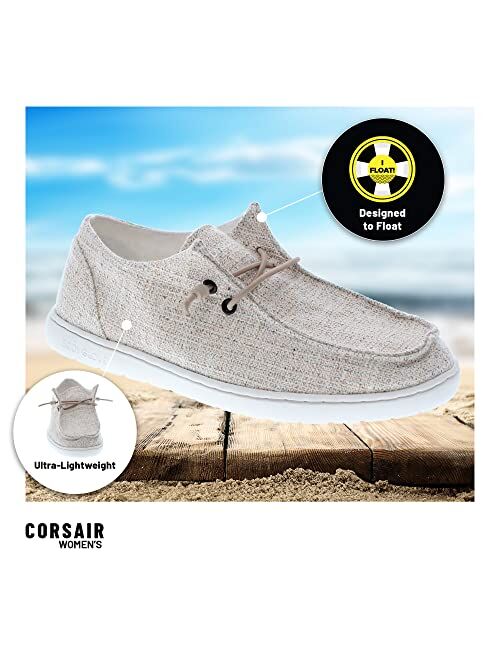 Body Glove Womens Boat Shoes and Casual Shoes Corsair - Womens Water Shoes in a Casual Slip on Loafer for Women, Casual Womens Water Shoes with Non-Marking Outsole and Dr