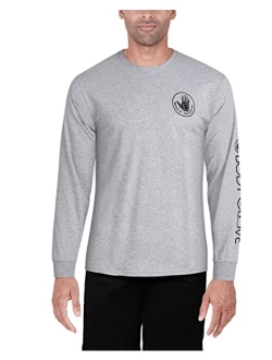 Men's Shirt - 100% Cotton Heritage Long Sleeve T-Shirt (S-XL)