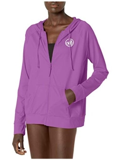 Women's Standard Smoothies Adeline Zip Front Hoodie Rashguard with UPF 50