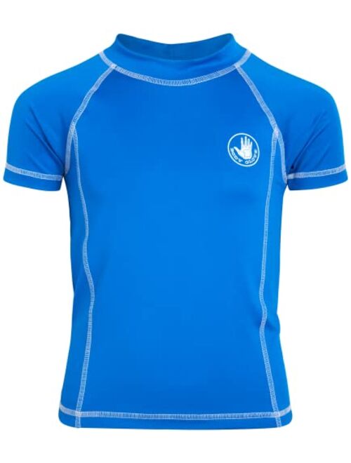 Body Glove Boys' Rash Guard - UPF 50+ Quick Dry Sun and Sand Protection Short Sleeve Swim Shirt (2T-14)