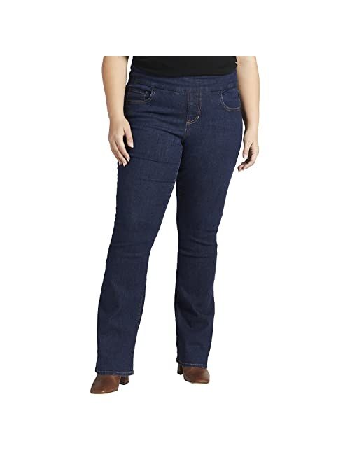 Jag Jeans Women's Plus Size Paley Mid Rise Bootcut Pull-on Jeans