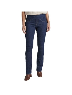 Women's Petite Paley Mid Rise Bootcut Pull-on Jeans