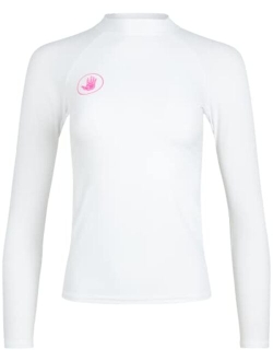 Women's Rash Guard - UPF 50  Quick Dry Fitted Long Sleeve Swim Shirt (S-XXL)