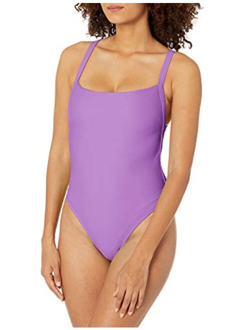 Body Glove Women's Standard Smoothies Electra Solid One Piece Swimsuit with Strappy Back Detail