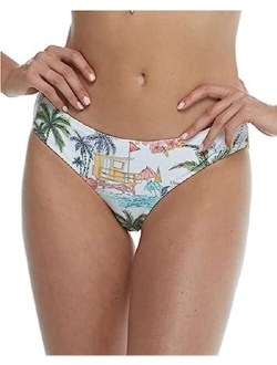 Junior's Standard Guava Audrey Low Rise Bikini Bottom