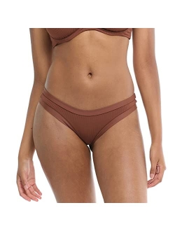 Junior's Standard Guava Audrey Low Rise Bikini Bottom