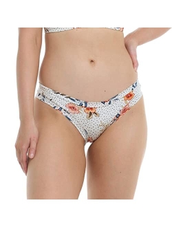 Junior's Standard Guava Audrey Low Rise Bikini Bottom