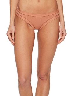 Junior's Standard Guava Audrey Low Rise Bikini Bottom