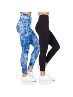 Workout Leggings for Women-High Waist & Compression Leggings for Women-Leggings with Pockets-Yoga Pants for Gym