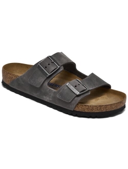 Men's Arizona Essentials Oiled Leather Two-Strap Sandals from Finish Line