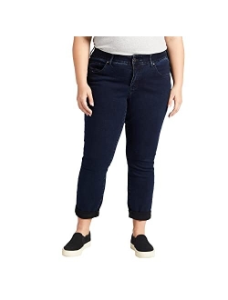 JAG Women's Plus Size Carter Mid Rise Girlfriend Jeans