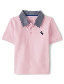 Boys' and Toddler Embroidered Short Sleeve Polo Shirt