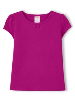 Girls and Toddler Short Sleeve Basic Layering Shirt