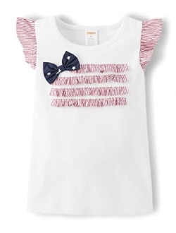 Girls' and Toddler Embroidered Graphic Sleeveless T-Shirts