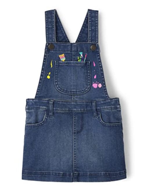 Gymboree Girls and Toddler Embroidered Sleeveless Skirtall Jumpers