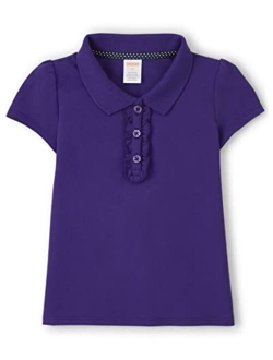 Girls and Toddler Short Sleeve Ruffle Polo Shirt