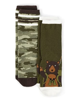 boys And Toddler Crew Socks 2-pack