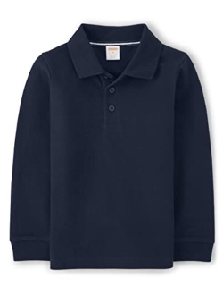 Boys and Toddler Long Sleeve Polo Shirt