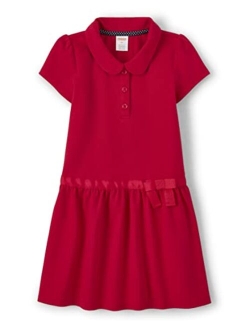 Girls and Toddler Short Sleeve Knit Polo Dress