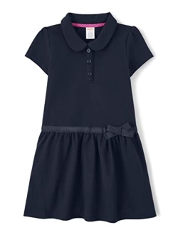 Girls and Toddler Short Sleeve Knit Polo Dress