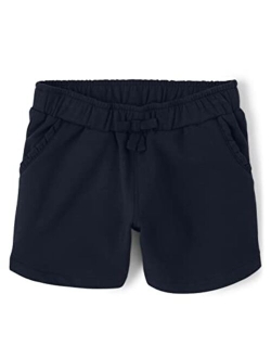 Girls and Toddler Fleece Jogger Shorts