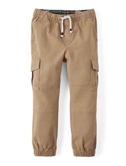 Boys and Toddler Woven Pull On Cargo Jogger Pants