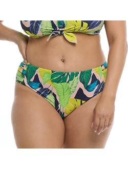 Women's Retro High Waist Bikini Bottom Swimsuit