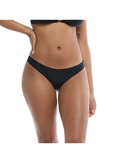 Women's Standard Smoothies Rosalia Solid Low Rise Bikini Bottom Swimsuit