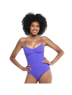 Women's Standard Palm One Piece Underwire Swimsuit