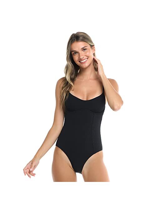 Body Glove Women's Standard Palm One Piece Underwire Swimsuit