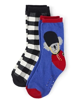 Boys And Toddler Crew Socks 2-pack