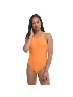 Women's Standard Smoothies Mylene Solid One-Piece Swimsuit with Racer Back