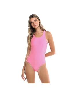 Women's Standard Smoothies Mylene Solid One-Piece Swimsuit with Racer Back